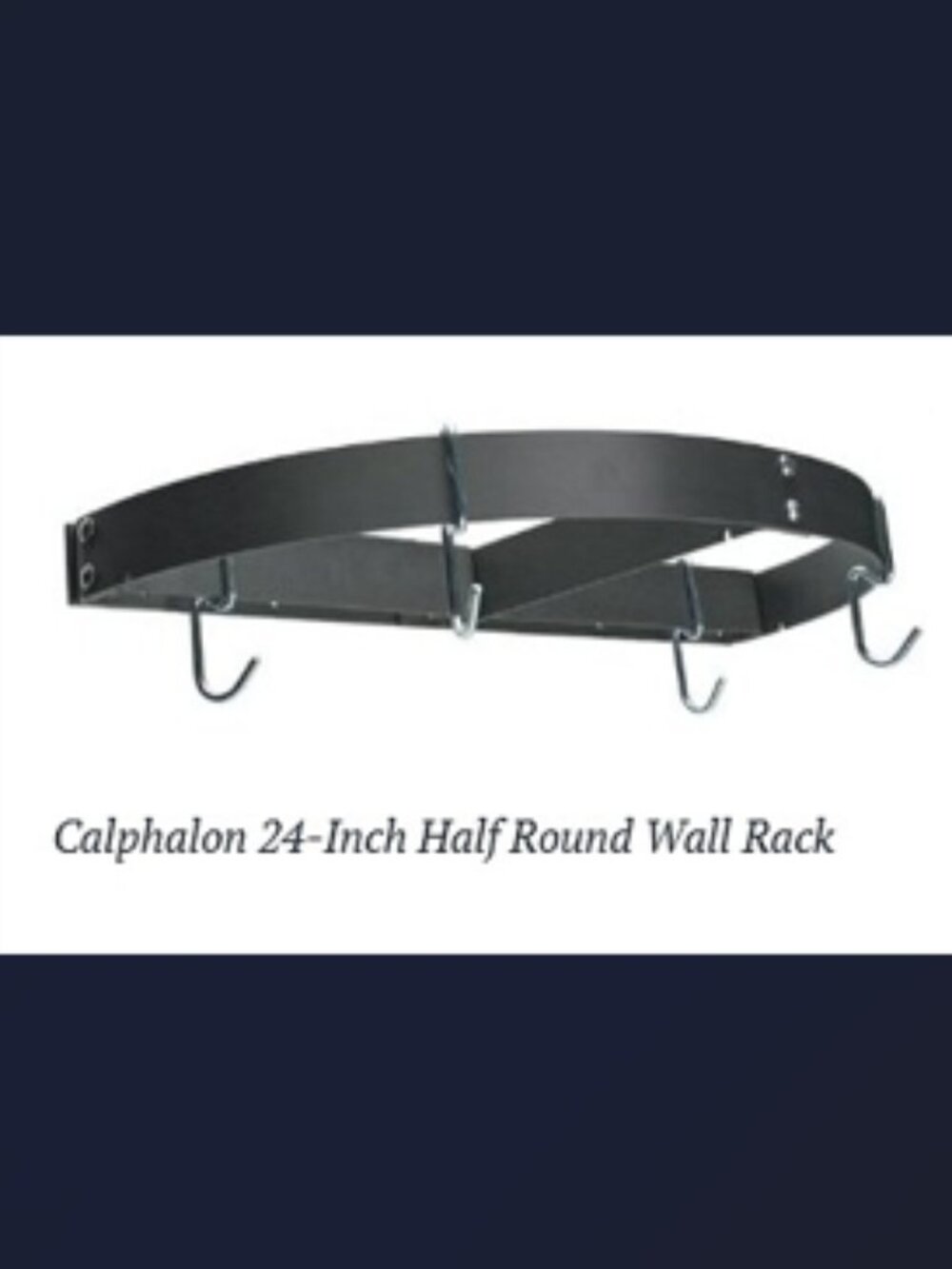 CALPHALON 24" HALF ROUND HANGING POT RACK - Picture 13 of 16